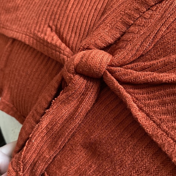 Garage Ribbed Tied Long Sleeve - Picture 3 of 3